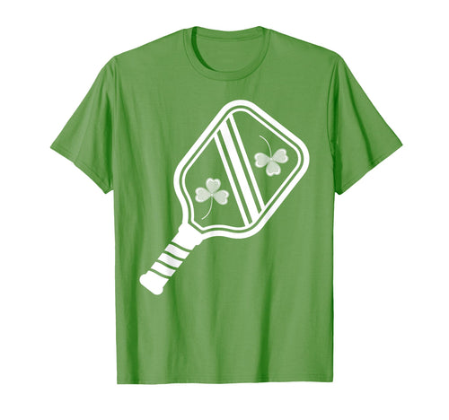 Funny Pickleball Paddles Shamrock Clover T-Shirt - Novelty Apparel Unisex - T-Shirt, Sweatshirt, Hoodie