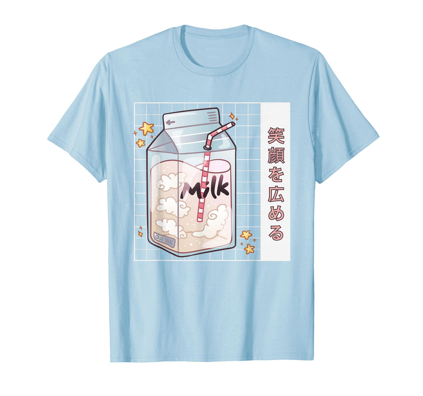 Kawaii Milk Carton Japanese Aesthetic T-Shirt - Trendy Graphic for Adults - T-Shirt, Sweatshirt, Hoodie