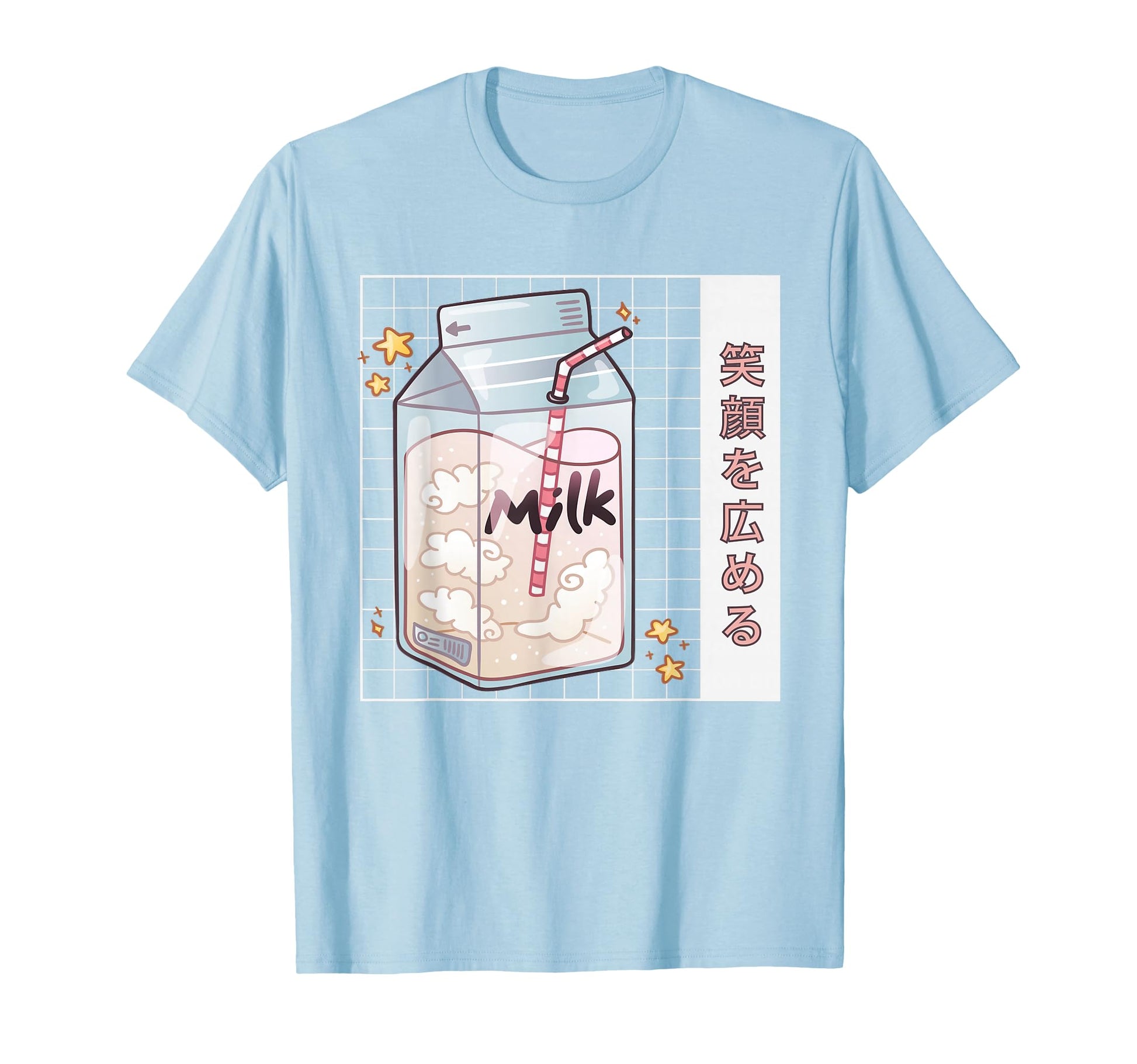 Kawaii Milk Carton Japanese Aesthetic T-Shirt - Trendy Graphic for Adults - T-Shirt, Sweatshirt, Hoodie