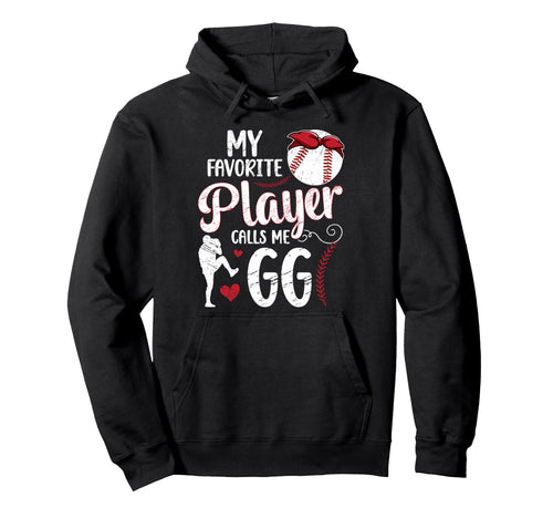 My Favorite Baseball Player Gg Hoodie - Minimalist Print for Adults - T-Shirt, Sweatshirt, Hoodie