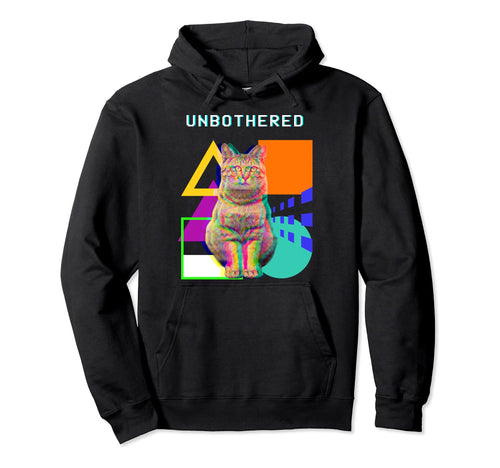 80S Vaporwave Aesthetic Cat Hoodie - Casual Everyday Wear for Adults - T-Shirt, Sweatshirt, Hoodie