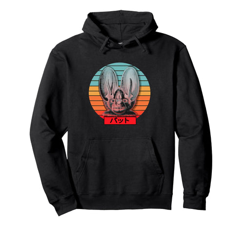 Bat Drawing Synthwave Japanese Hoodie - Casual Everyday Wear Unisex - T-Shirt, Sweatshirt, Hoodie