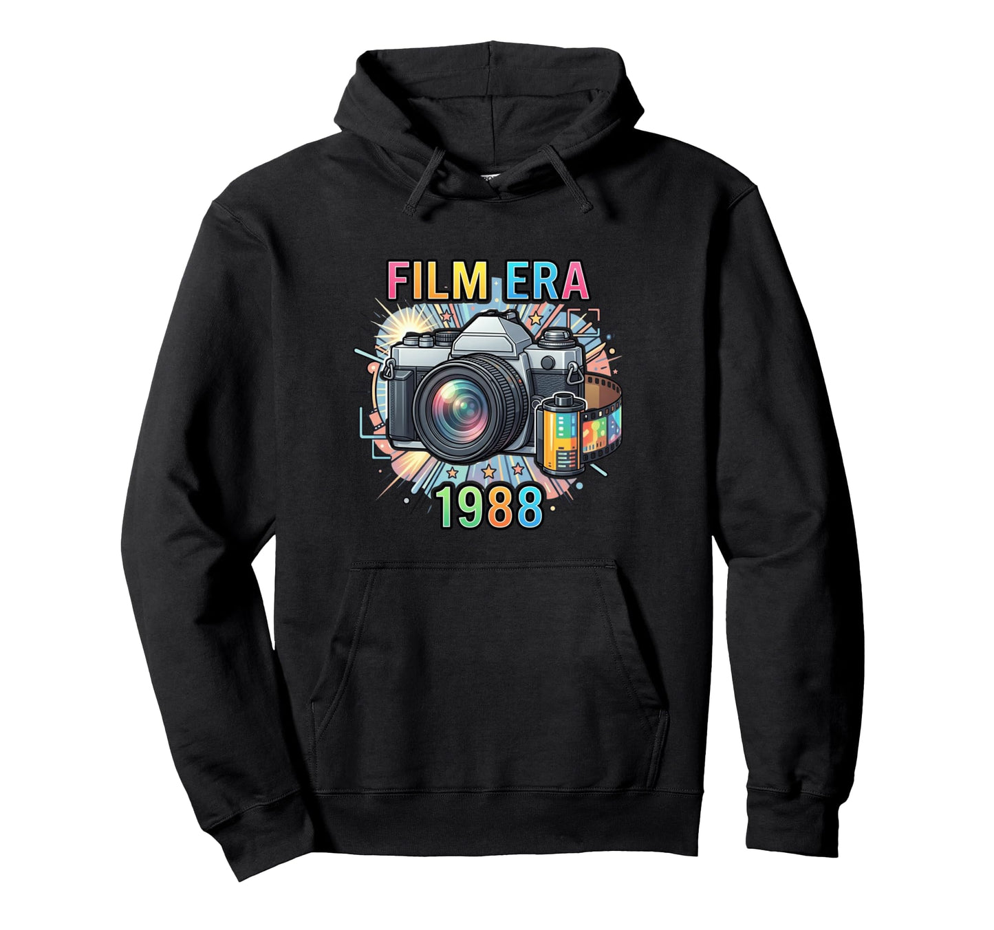 Film Photography Camera Enthusiast 1988 Hoodie - Graphic Print for Adults - T-Shirt, Sweatshirt, Hoodie