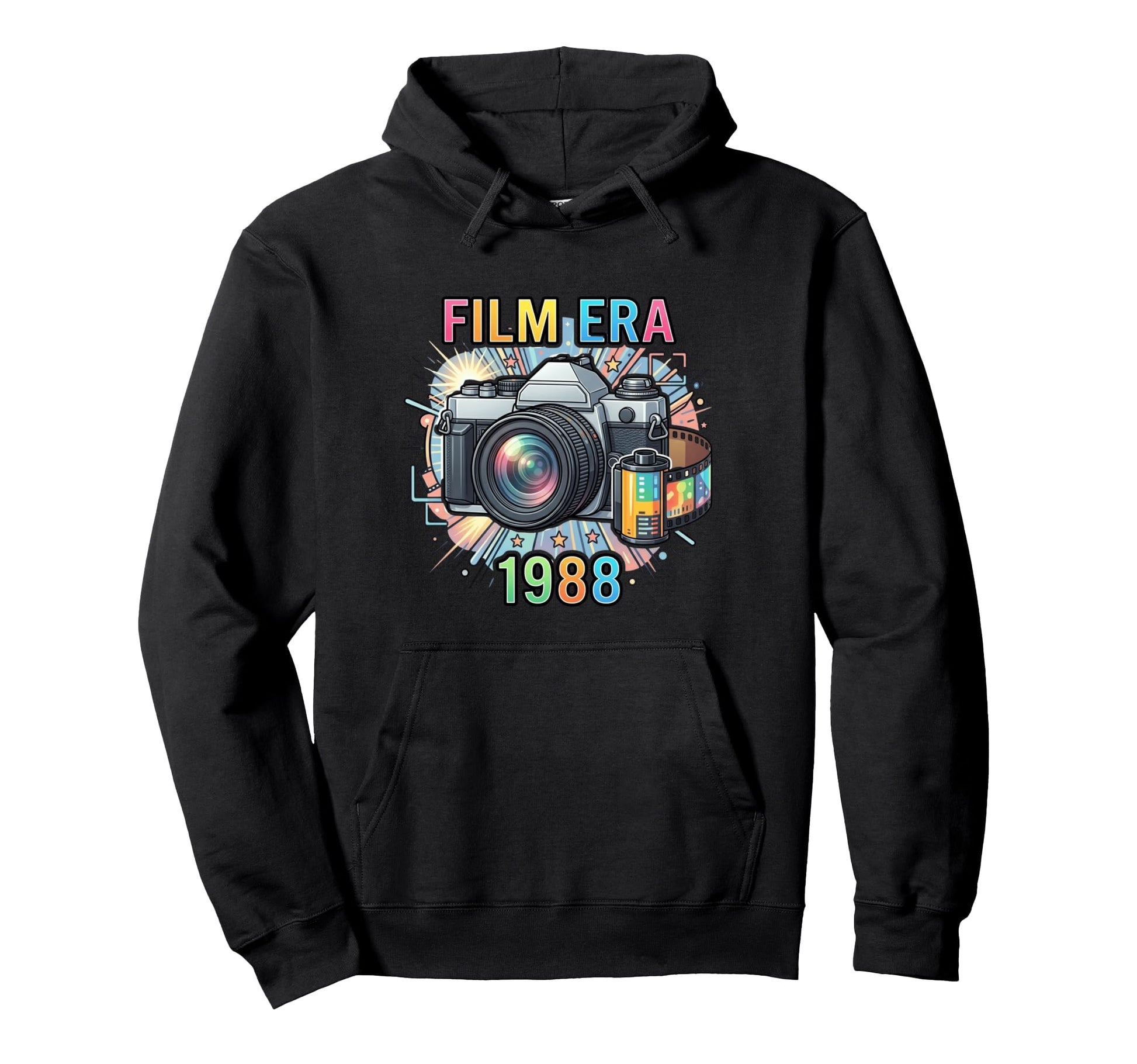 Film Photography Camera Enthusiast 1988 Hoodie - Graphic Print for Adults - T-Shirt, Sweatshirt, Hoodie