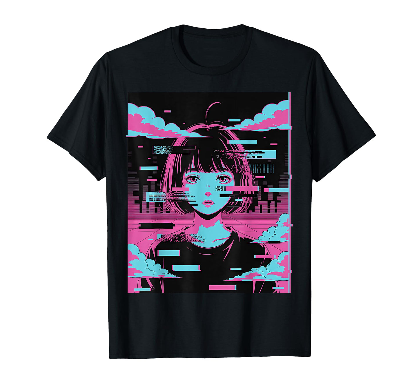 Japanese Vaporwave Glitchcore T-Shirt - Casual Everyday Wear Unisex - T-Shirt, Sweatshirt, Hoodie
