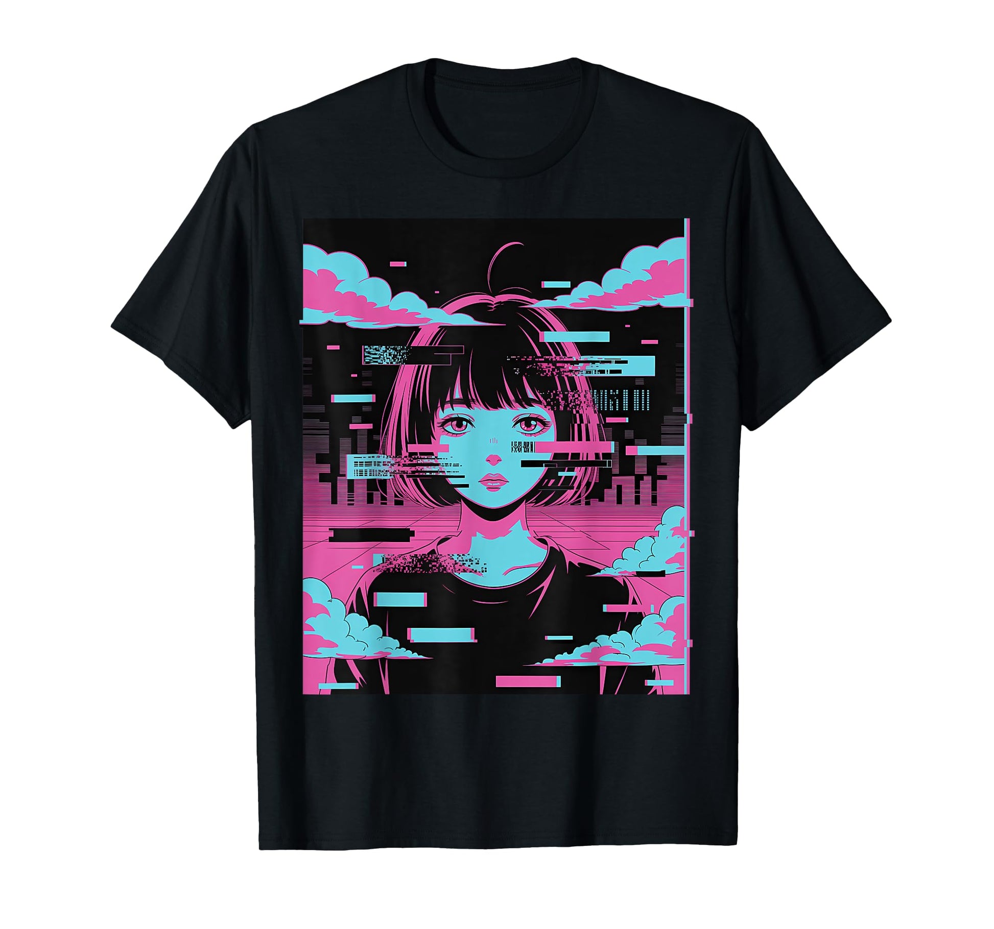 Japanese Vaporwave Glitchcore T-Shirt - Casual Everyday Wear Unisex - T-Shirt, Sweatshirt, Hoodie