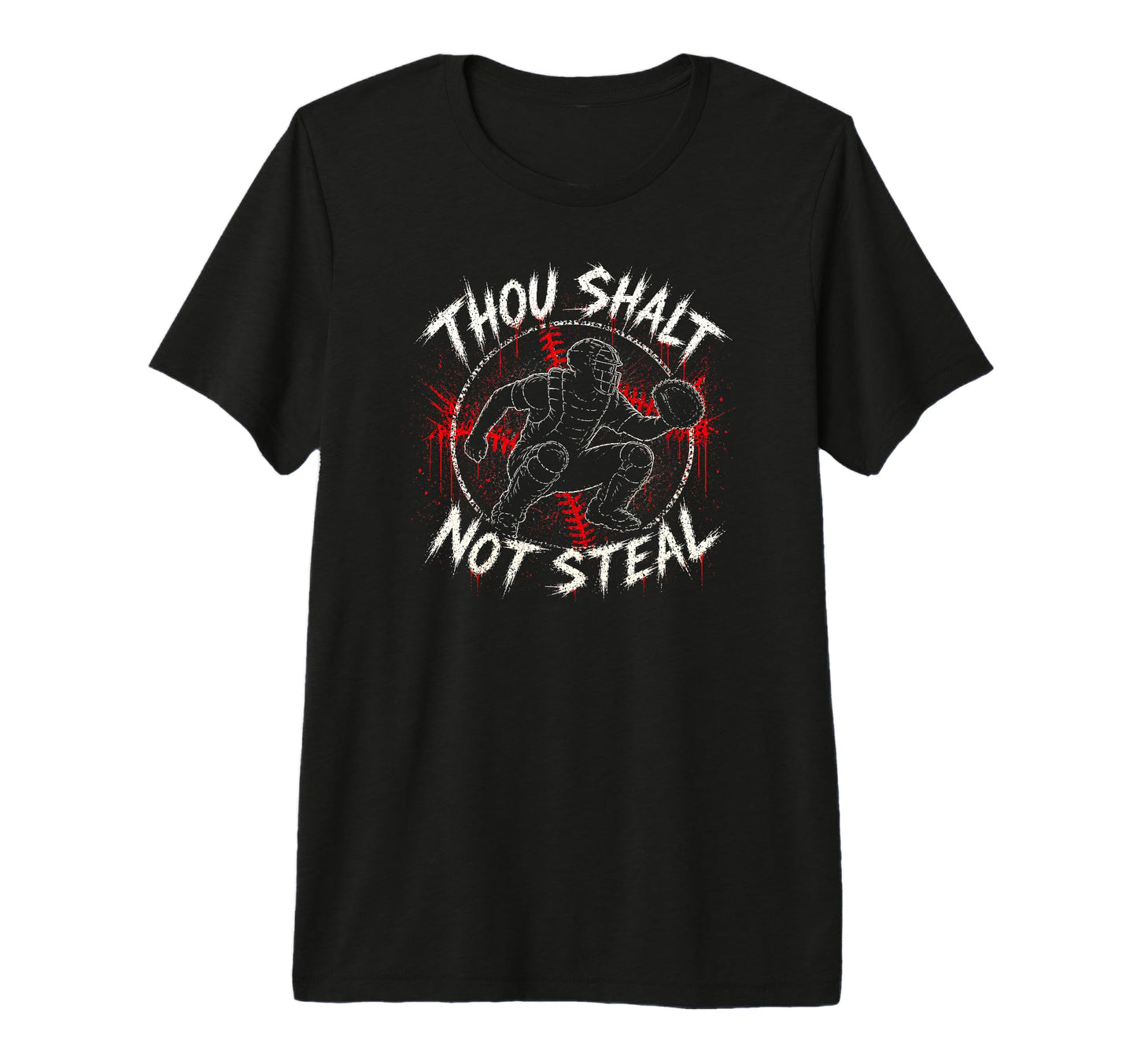 Baseball Catchers Mom Waring Thou T-Shirt - Novelty Apparel for Adults - T-Shirt, Sweatshirt, Hoodie