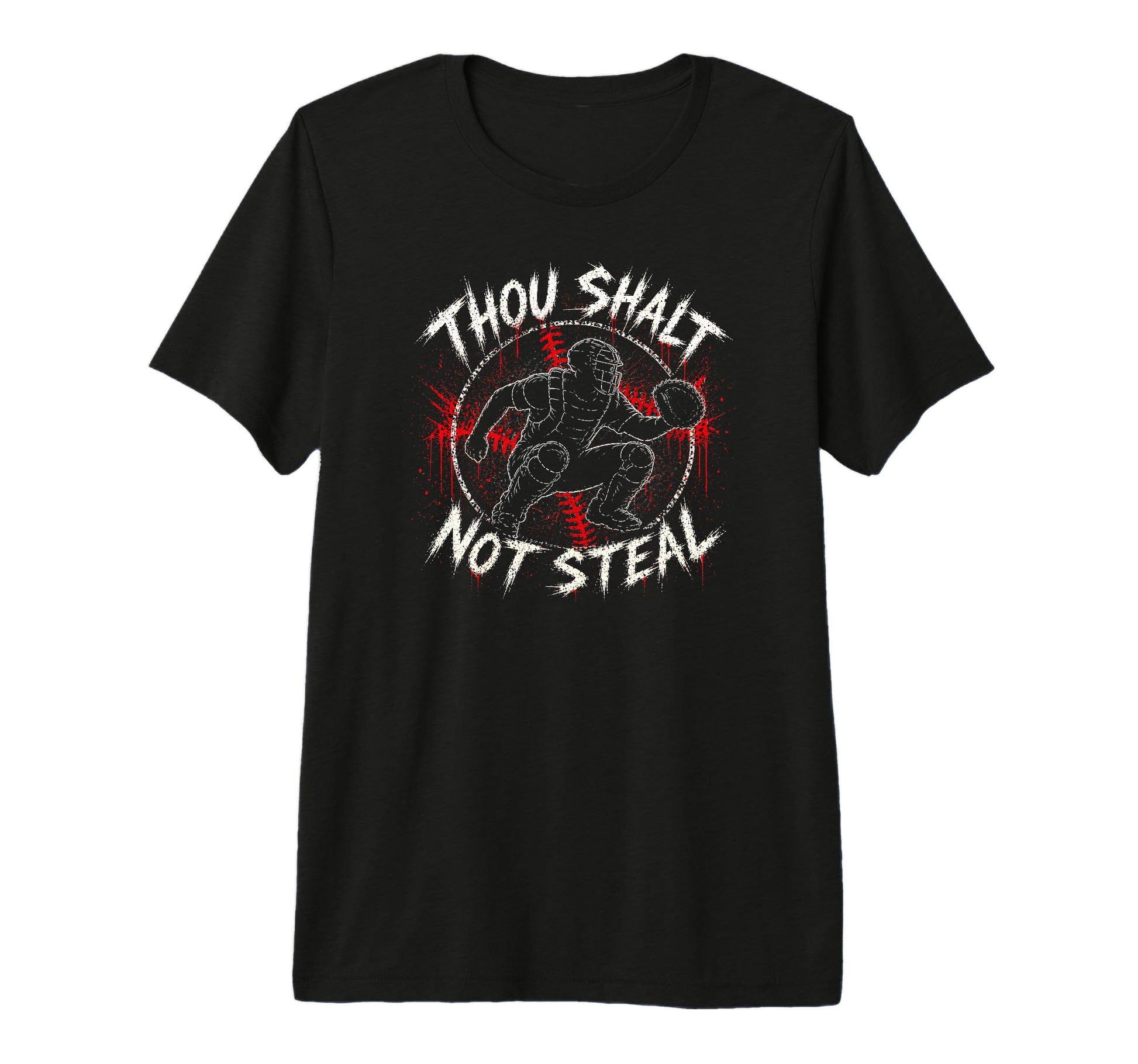 Baseball Catchers Mom Waring Thou T-Shirt - Novelty Apparel for Adults - T-Shirt, Sweatshirt, Hoodie