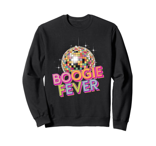 Disco Ball Boogie Fever Discoball Party Sweatshirt - Unique Graphic Unisex - T-Shirt, Sweatshirt, Hoodie