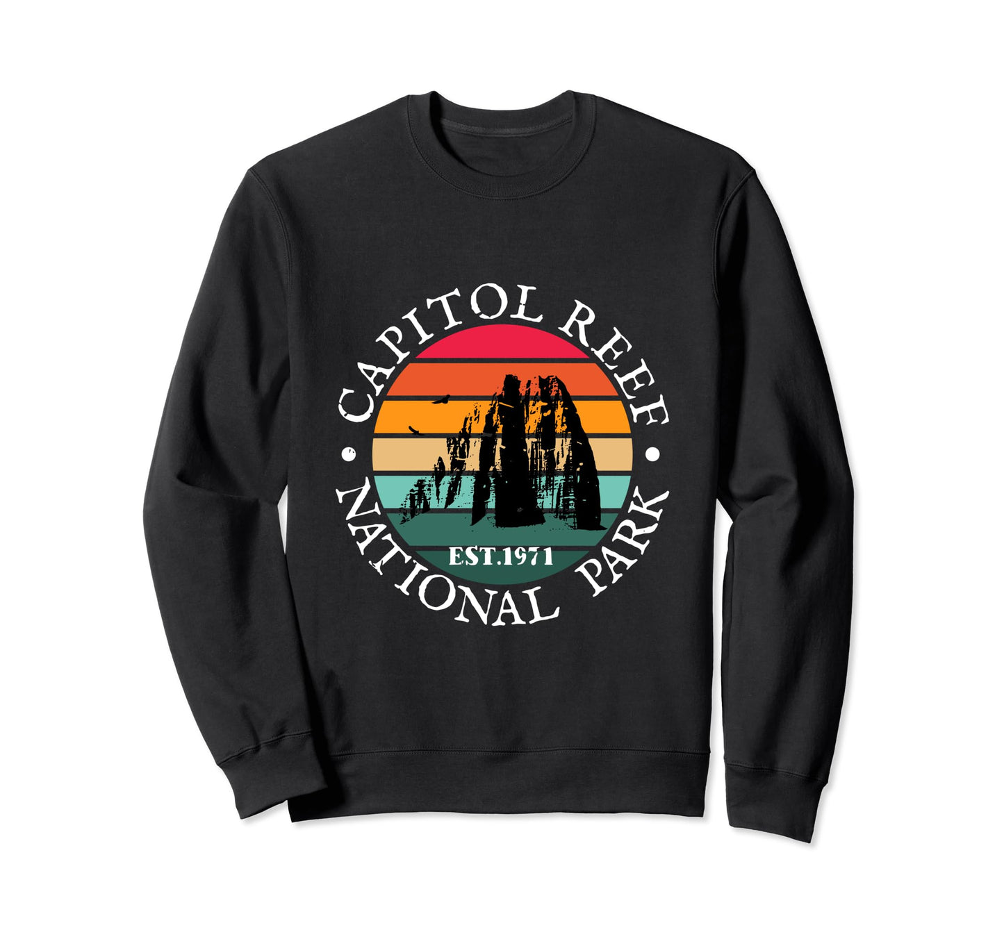 1980S Capitol Reef National Park Sweatshirt - Custom Art Print for Adults - T-Shirt, Sweatshirt, Hoodie