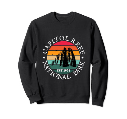 1980S Capitol Reef National Park Sweatshirt - Custom Art Print for Adults - T-Shirt, Sweatshirt, Hoodie