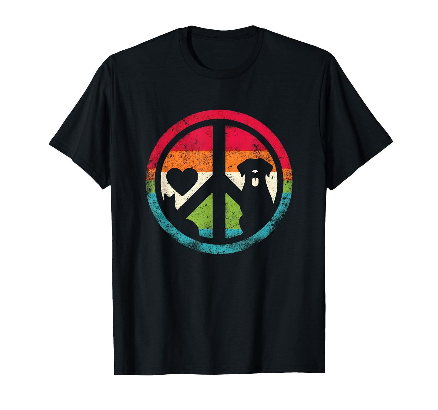 Peace Love Cats And Dogs Peace T-Shirt - Aesthetic Graphic Men Women - T-Shirt, Sweatshirt, Hoodie