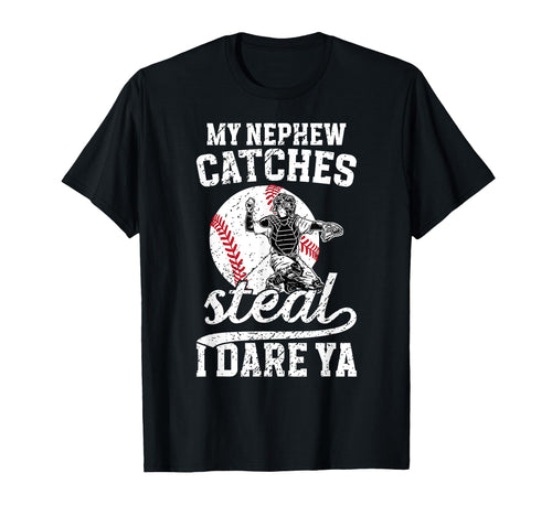 Baseball Catcher Aunt Funny Baseball T-Shirt - Unique Graphic Unisex - T-Shirt, Sweatshirt, Hoodie