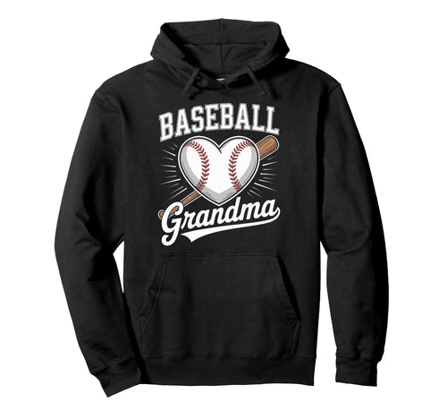 Baseball Grandma Softball Grandmas Hoodie - Minimalist Print for Adults - T-Shirt, Sweatshirt, Hoodie