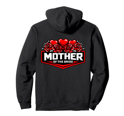 Mother Bride Biker Chic Hearts Roses Hoodie - Fun Novelty Design Unisex - T-Shirt, Sweatshirt, Hoodie