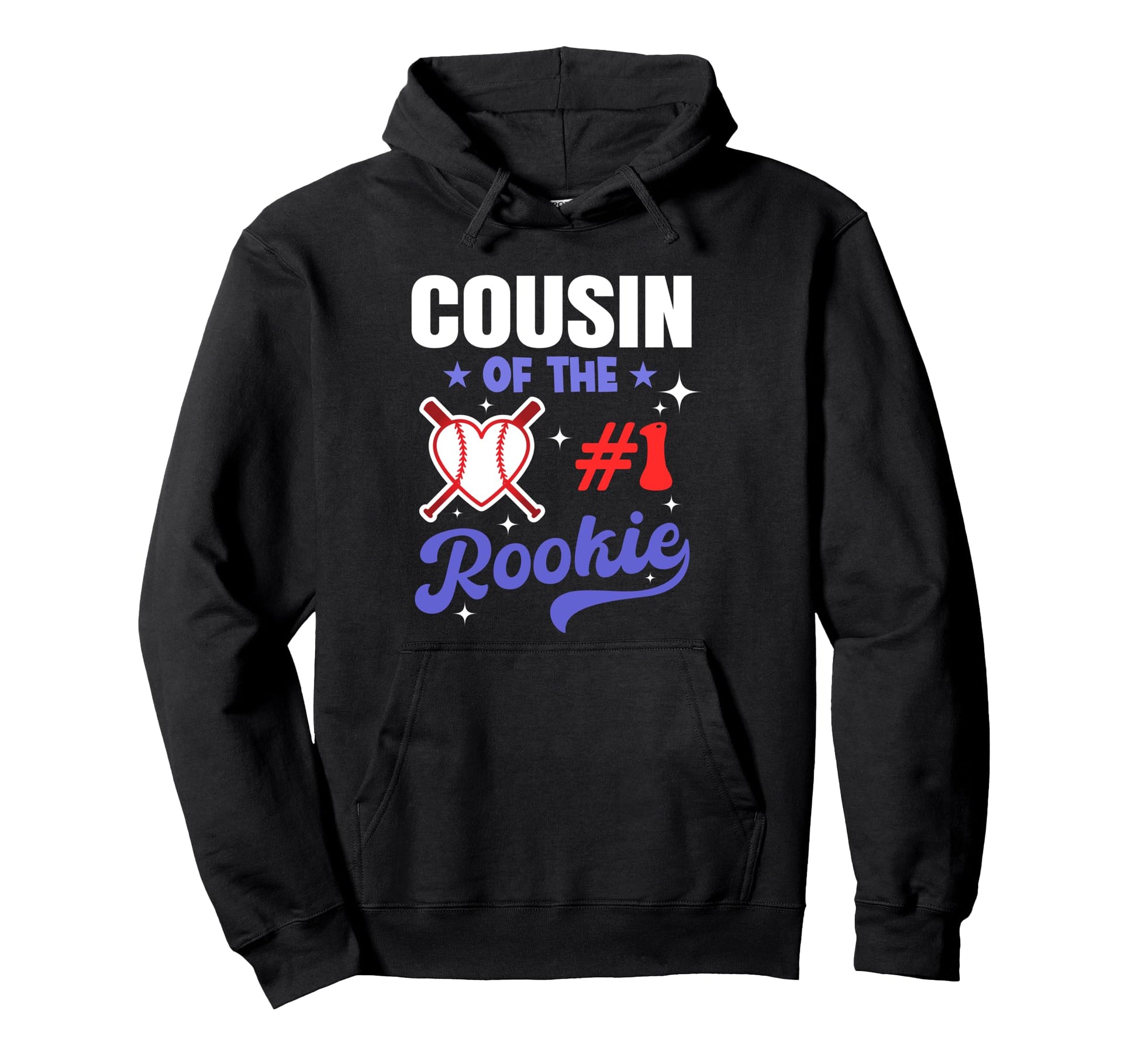 Cousin Rookie 1St Baseball Birthday Hoodie - Novelty Apparel Men Women - T-Shirt, Sweatshirt, Hoodie