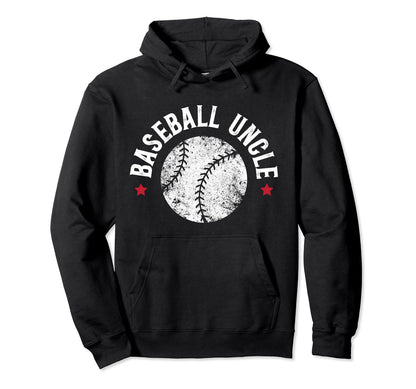 Proud Baseball Uncle Baseball Player Uncle Hoodie - Minimalist Print Unisex - T-Shirt, Sweatshirt, Hoodie