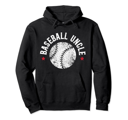 Proud Baseball Uncle Baseball Player Uncle Hoodie - Minimalist Print Unisex - T-Shirt, Sweatshirt, Hoodie