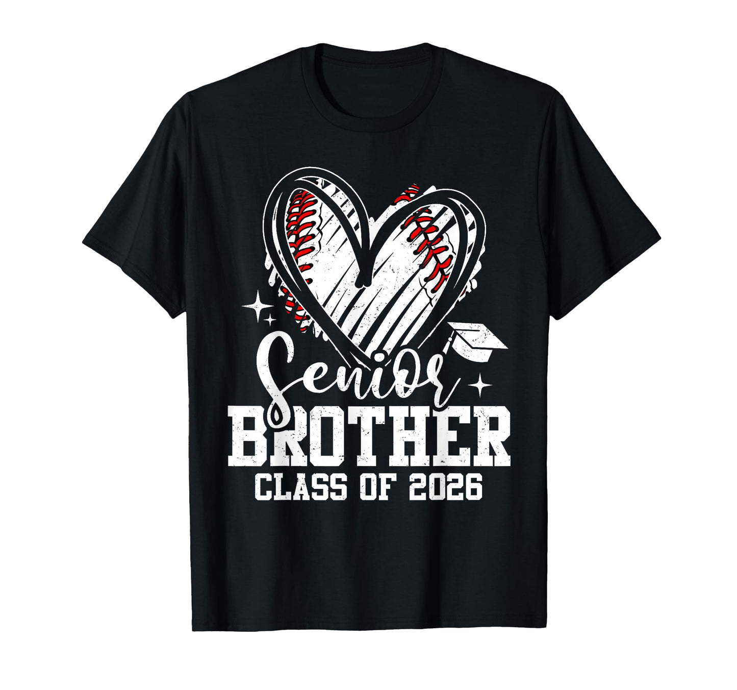Senior Brother Class 2026 Baseball T-Shirt - Minimalist Print Unisex - T-Shirt, Sweatshirt, Hoodie