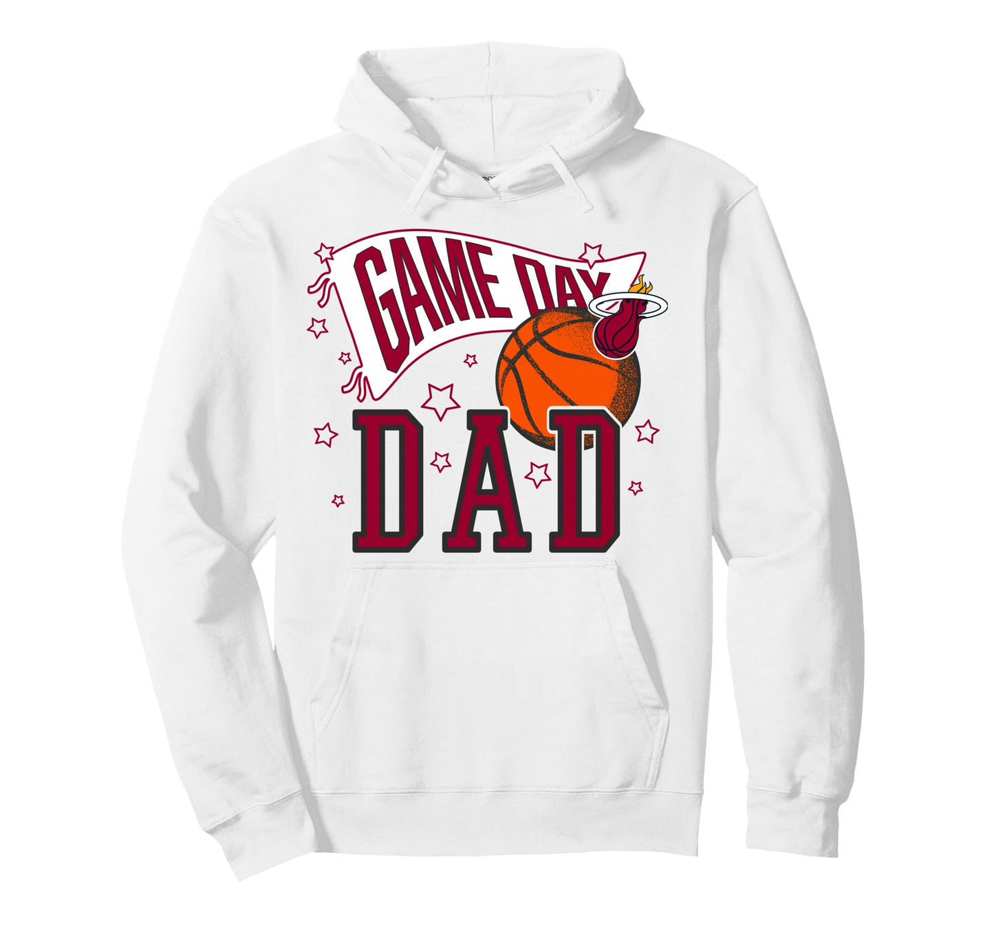 Nba Miami Heat Fathers Day Pennant Game Hoodie - Unique Graphic for Adults - T-Shirt, Sweatshirt, Hoodie