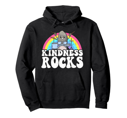 Anti Bullying Rainbow Music Teacher Hoodie - Trendy Graphic for Adults - T-Shirt, Sweatshirt, Hoodie