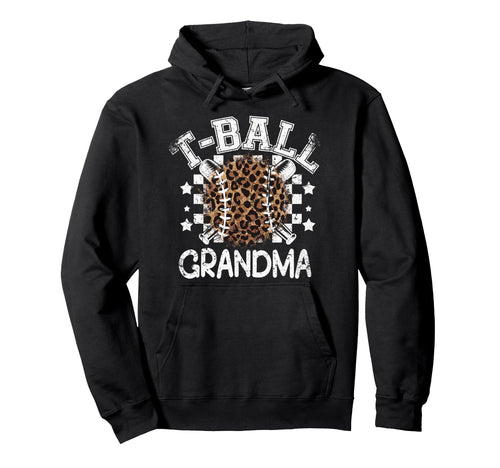 T Ball Teeball Grandma Leopard Cheetah Hoodie - Unique Graphic Unisex - T-Shirt, Sweatshirt, Hoodie