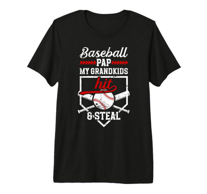 Mens Baseball Pap Grandpa Funny Pap T-Shirt - Graphic Print Unisex - T-Shirt, Sweatshirt, Hoodie