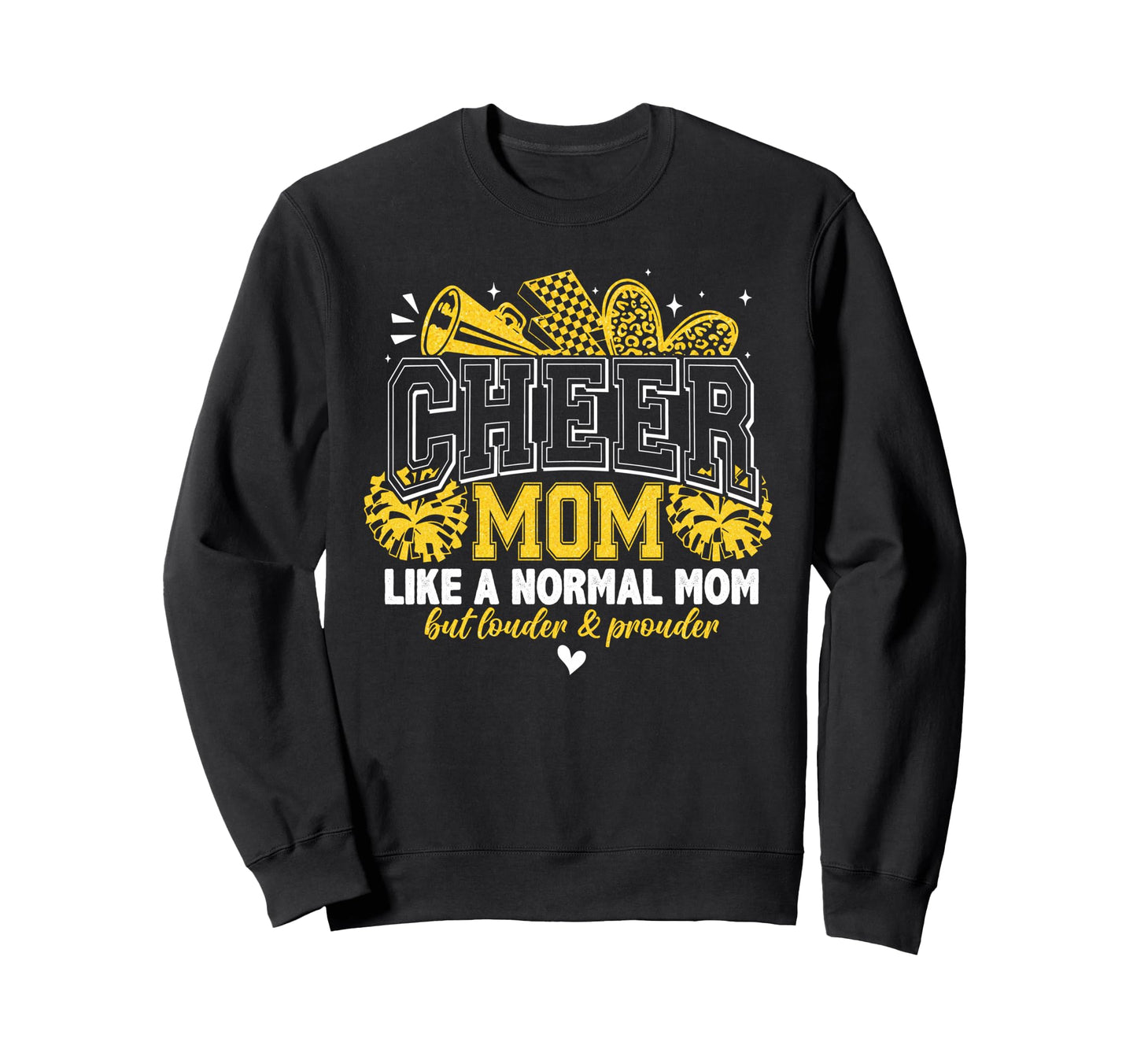 Cheer Mom Like Normal Mom Game Day Sweatshirt - Unique Graphic Men Women - T-Shirt, Sweatshirt, Hoodie