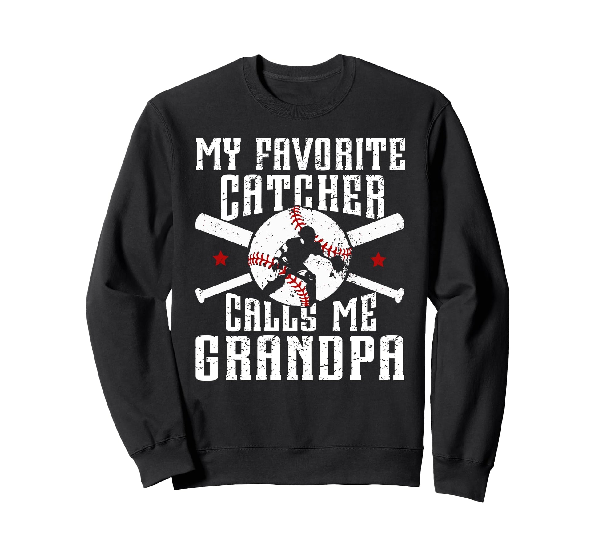 My Favorite Baseball Catcher Sweatshirt - Custom Art Print for Adults - T-Shirt, Sweatshirt, Hoodie