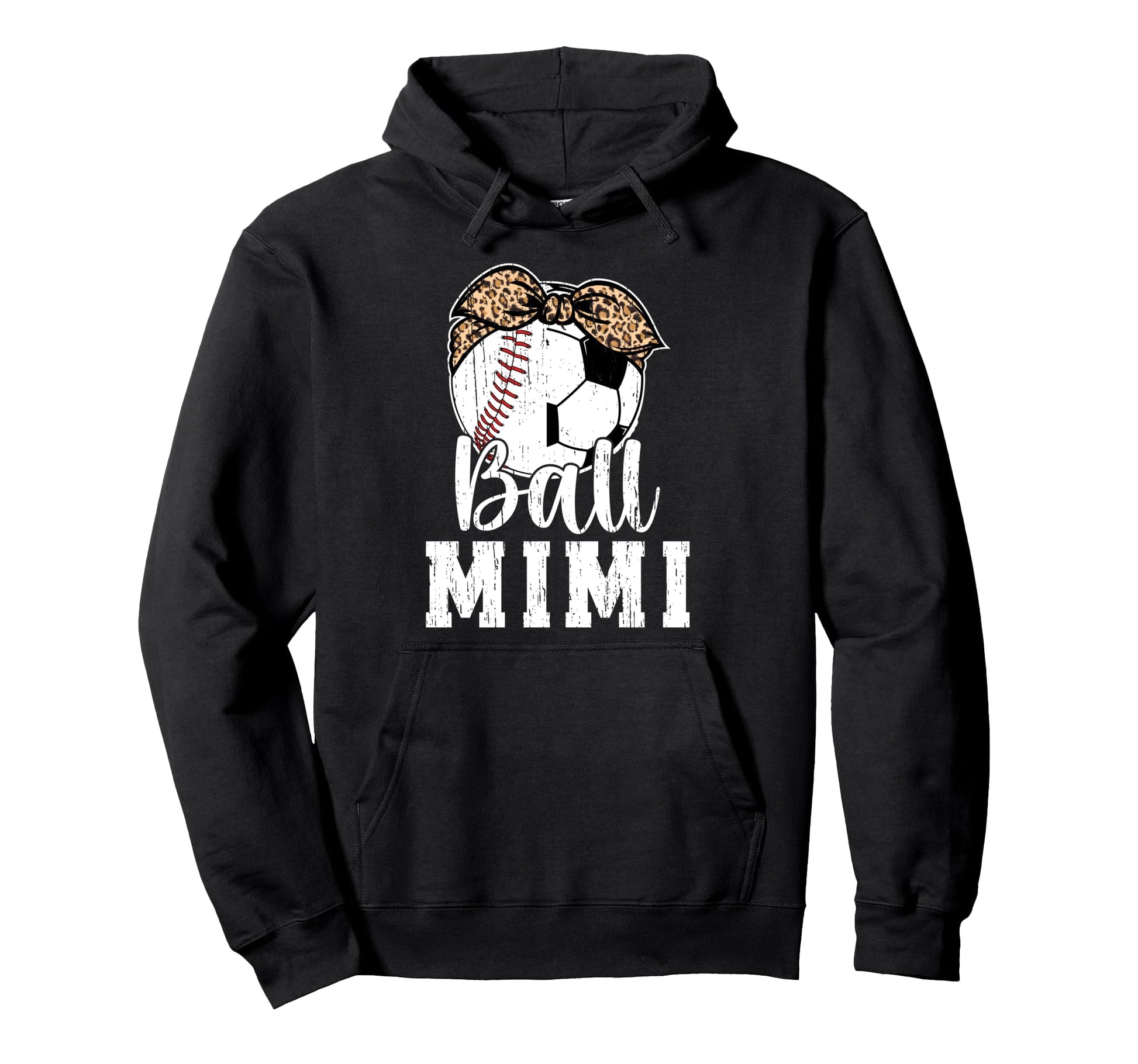 Ball Mimi Grandma Baseball Soccer Mimi Hoodie - Novelty Apparel Unisex - T-Shirt, Sweatshirt, Hoodie