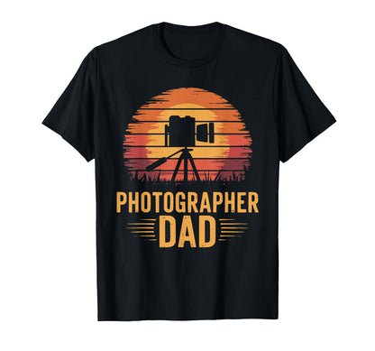 Photographer Dad Camera T-Shirt - Casual Everyday Wear for Adults - T-Shirt, Sweatshirt, Hoodie