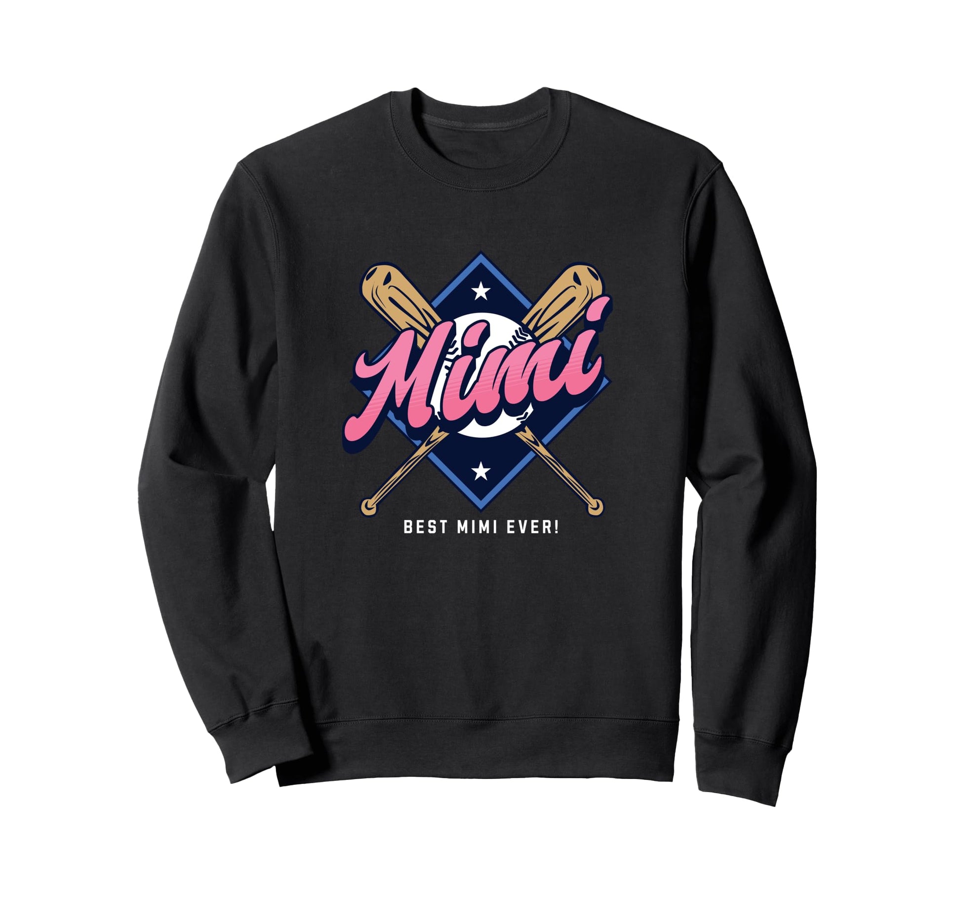 Baseball Mimi Baseball Grandma Sweatshirt - Fun Novelty Design for Adults - T-Shirt, Sweatshirt, Hoodie