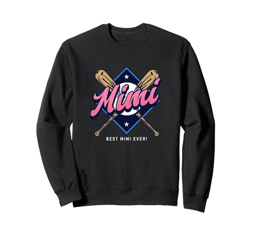 Baseball Mimi Baseball Grandma Sweatshirt - Fun Novelty Design for Adults - T-Shirt, Sweatshirt, Hoodie