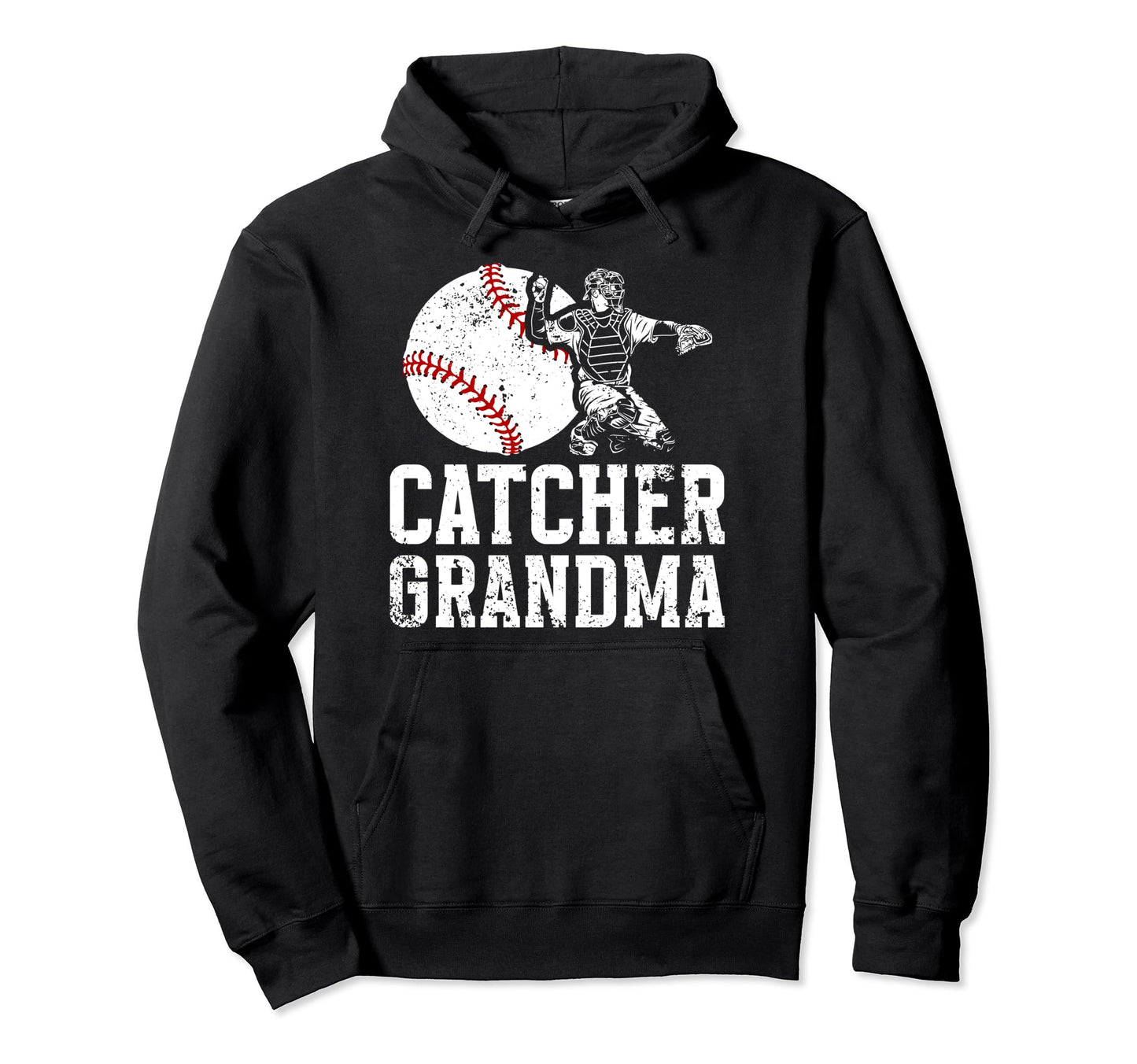 Baseball Catcher Grandma Baseball Hoodie - Streetwear Style for Adults - T-Shirt, Sweatshirt, Hoodie