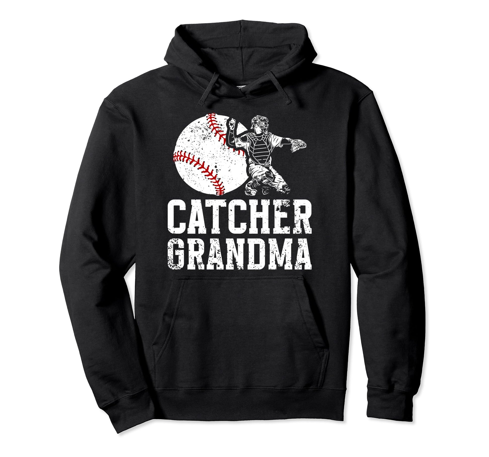 Baseball Catcher Grandma Baseball Hoodie - Streetwear Style for Adults - T-Shirt, Sweatshirt, Hoodie