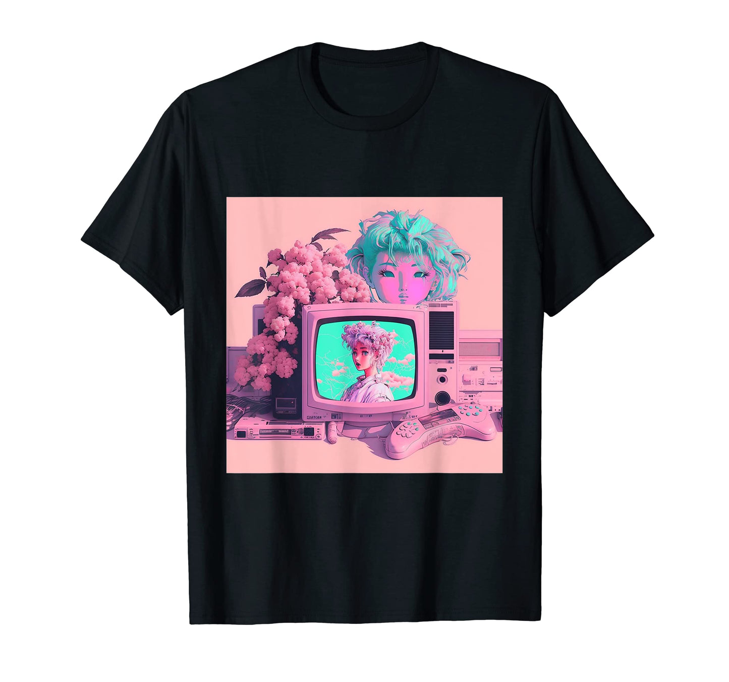 Vaporwave Aesthetic 90S Egirl Japanese Art T-Shirt - Trendy Graphic Unisex - T-Shirt, Sweatshirt, Hoodie