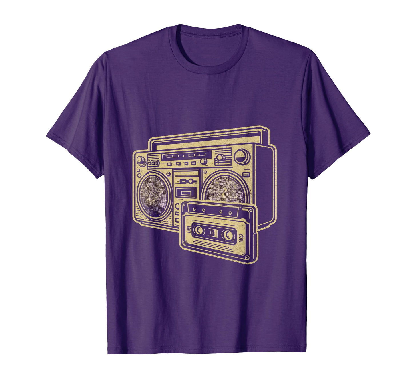 Boombox Gold Line Art Music Lover T-Shirt - Aesthetic Graphic Men Women - T-Shirt, Sweatshirt, Hoodie