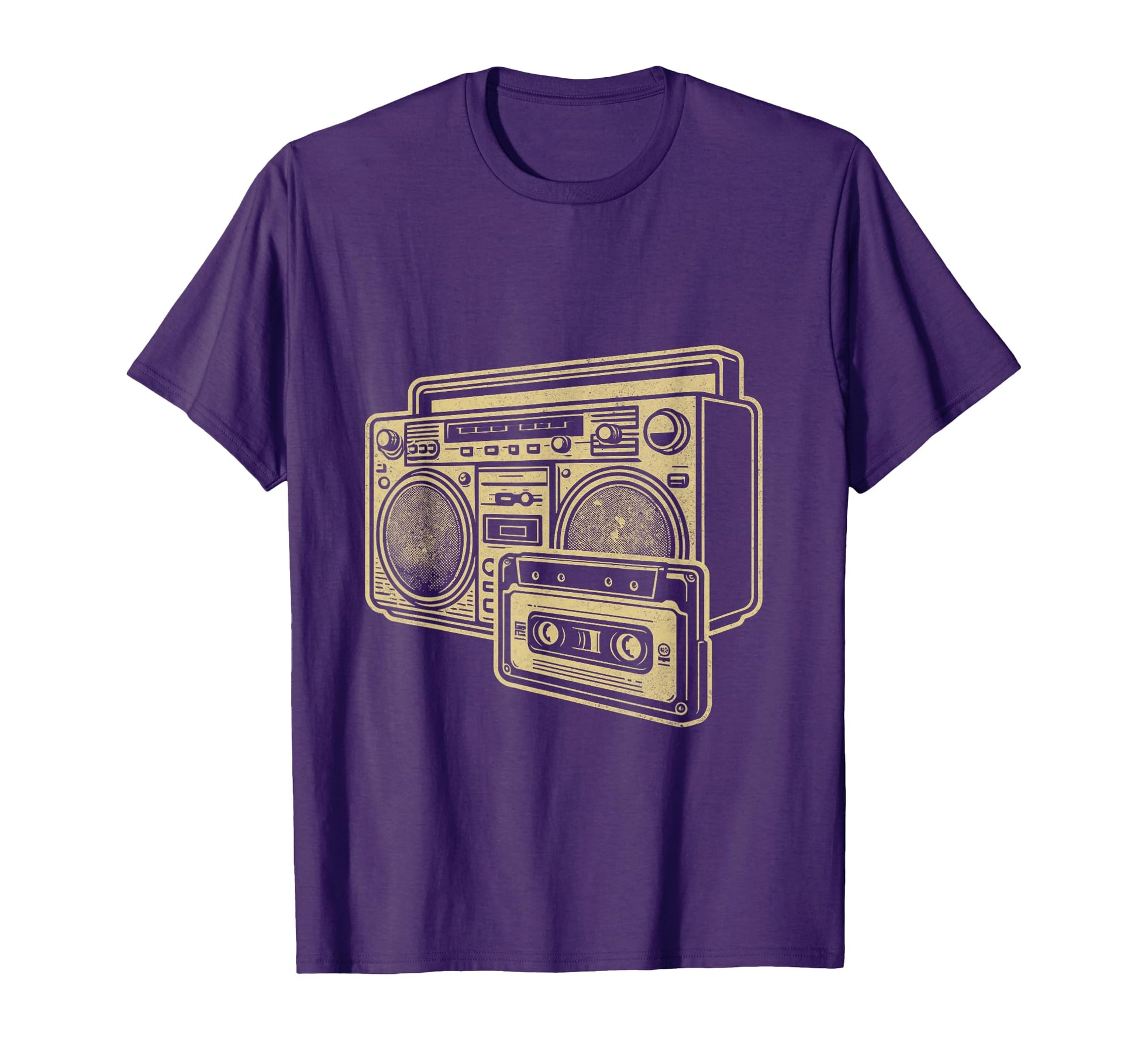 Boombox Gold Line Art Music Lover T-Shirt - Aesthetic Graphic Men Women - T-Shirt, Sweatshirt, Hoodie
