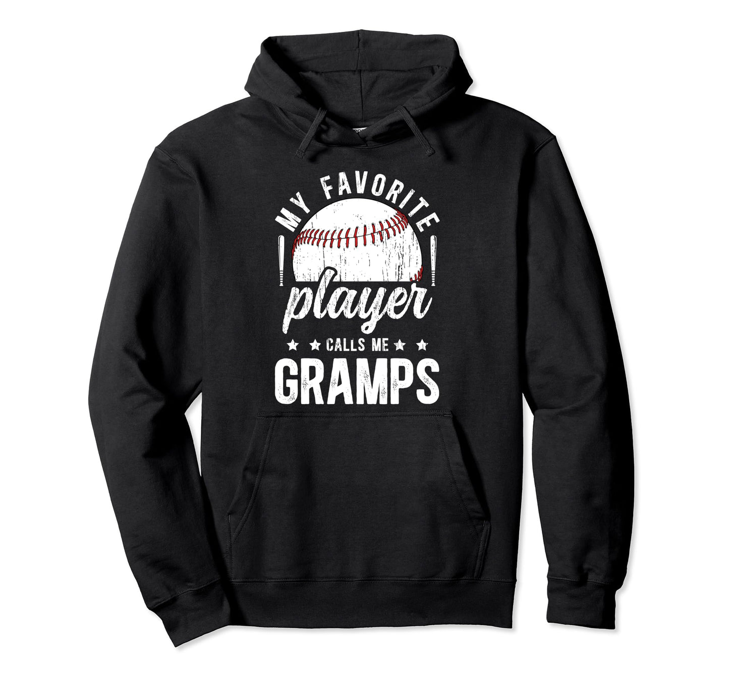 My Favorite Baseball Player Gramps Hoodie - Custom Art Print for Adults - T-Shirt, Sweatshirt, Hoodie