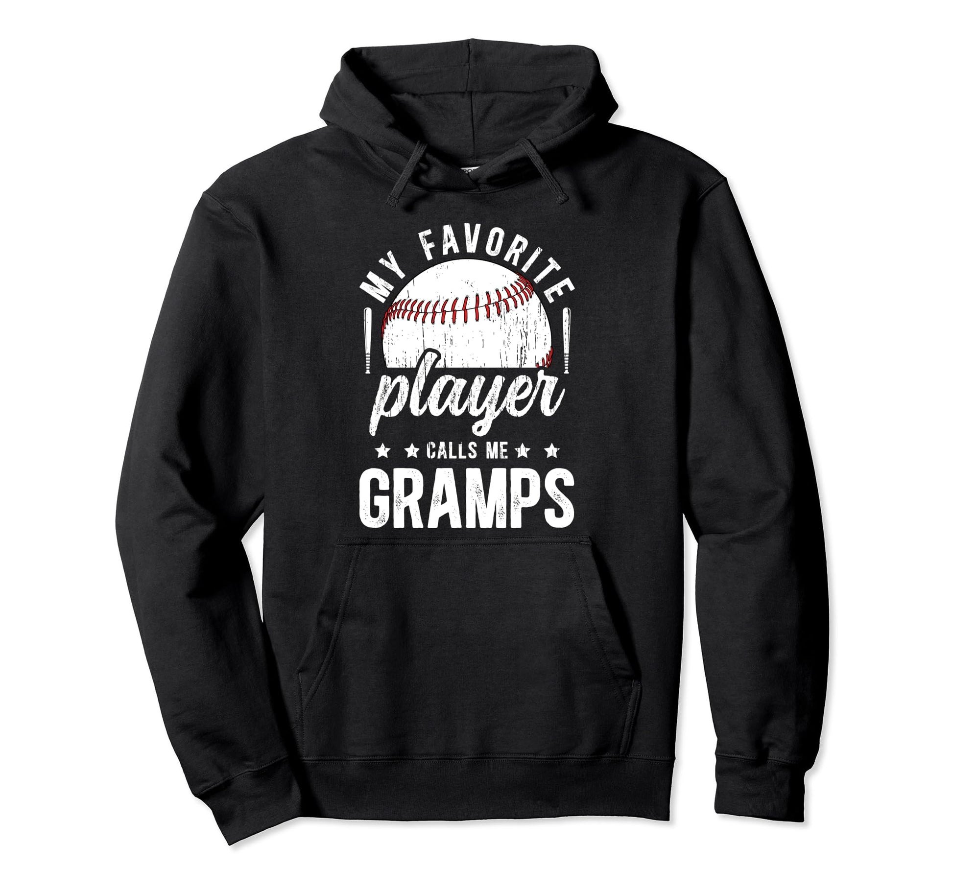 My Favorite Baseball Player Gramps Hoodie - Custom Art Print for Adults - T-Shirt, Sweatshirt, Hoodie
