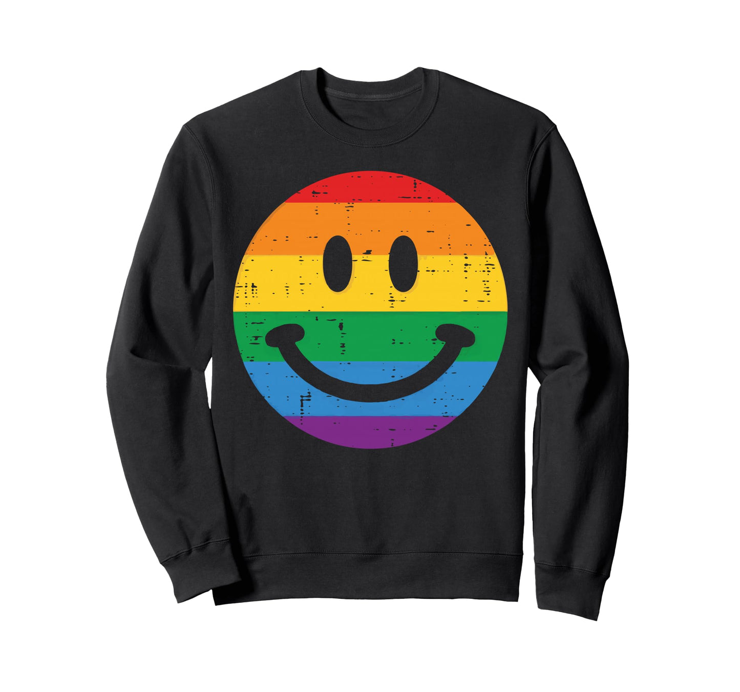 Gay Pride Month Smile Lgbtq Ally Sweatshirt - Graphic Print Men Women - T-Shirt, Sweatshirt, Hoodie