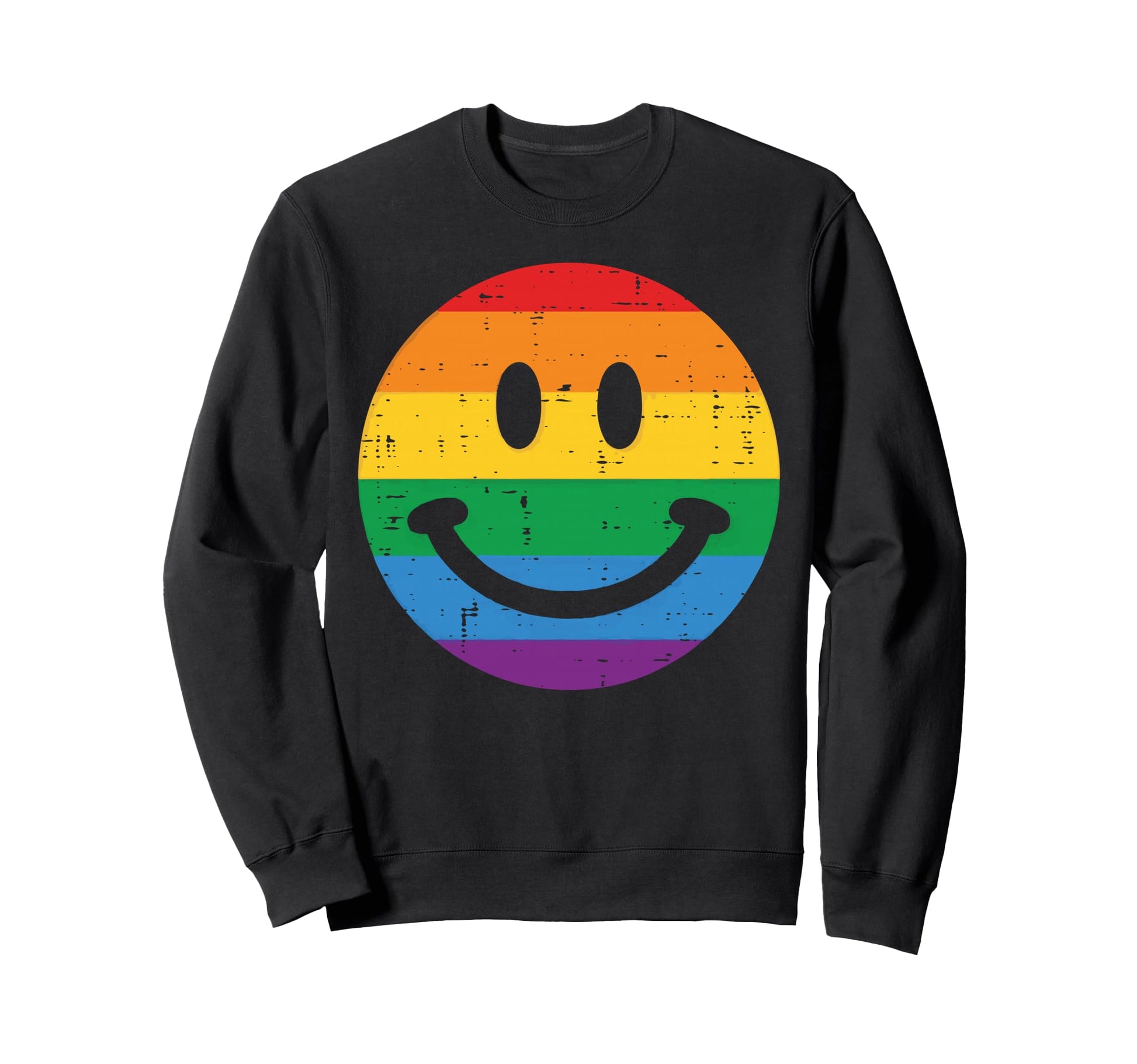 Gay Pride Month Smile Lgbtq Ally Sweatshirt - Graphic Print Men Women - T-Shirt, Sweatshirt, Hoodie