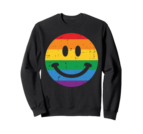 Gay Pride Month Smile Lgbtq Ally Sweatshirt - Graphic Print Men Women - T-Shirt, Sweatshirt, Hoodie