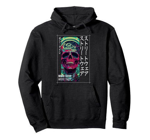 Japanese Streetwear Vaporwave Otaku Hoodie - Streetwear Style for Adults - T-Shirt, Sweatshirt, Hoodie