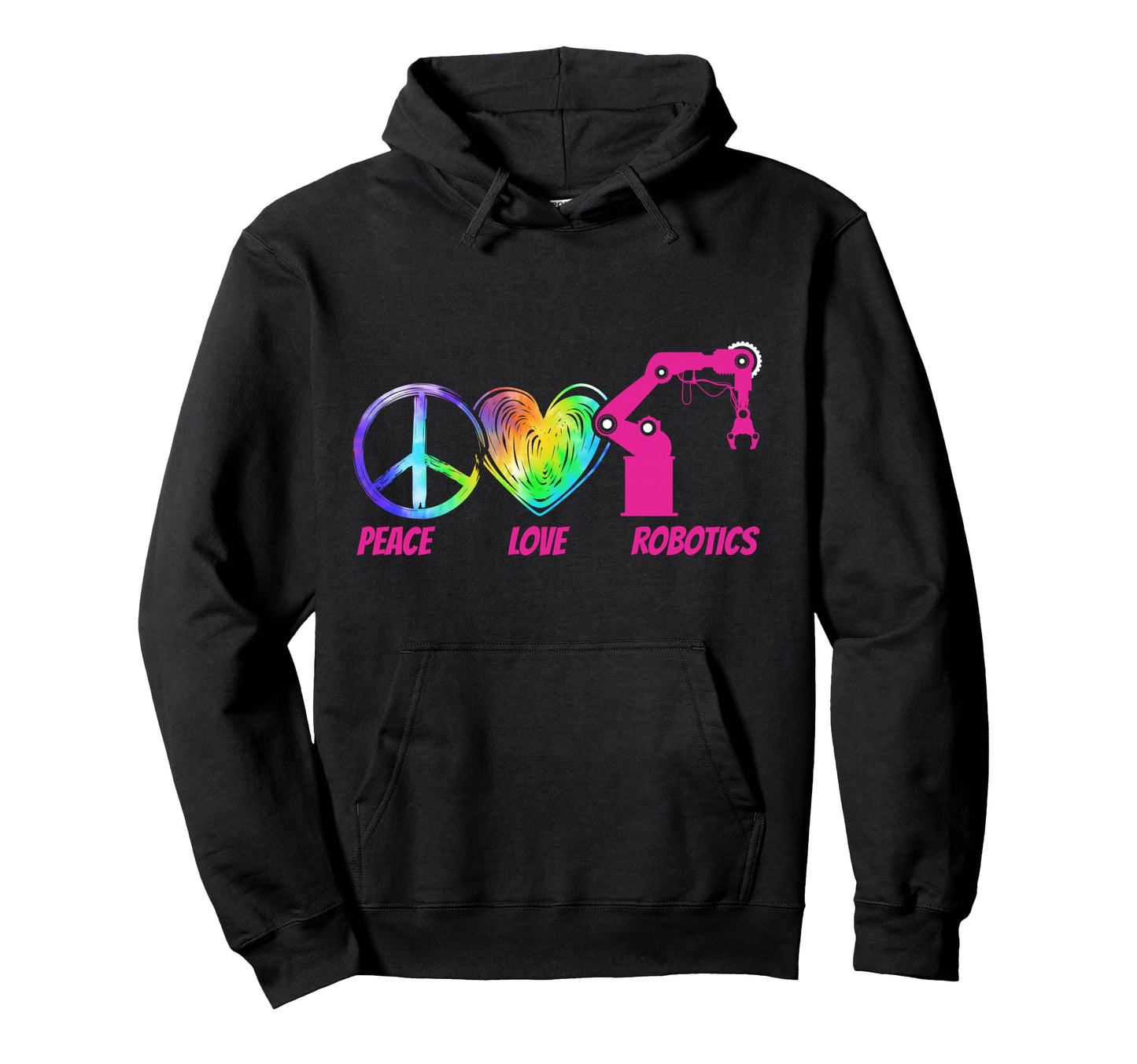 Robot Robotics Engineer Tie Dye Female Hoodie - Custom Art Print Unisex - T-Shirt, Sweatshirt, Hoodie