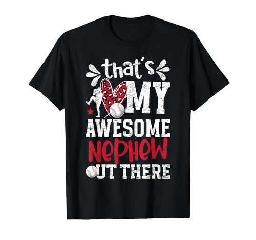 My Awesome Nephew Baseball Aunt T-Shirt - Aesthetic Graphic Men Women - T-Shirt, Sweatshirt, Hoodie