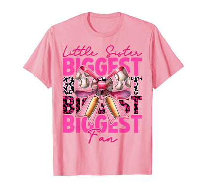 Baseball Sister Coquette Bow Little T-Shirt - Aesthetic Graphic Men Women - T-Shirt, Sweatshirt, Hoodie