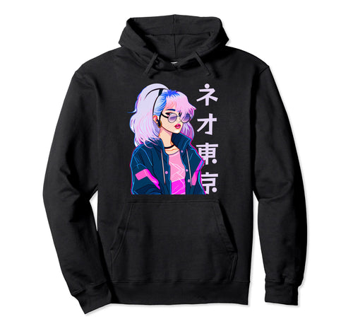 Cybergrunge Japanese Anime Vaporwave Hoodie - Casual Everyday Wear Unisex - T-Shirt, Sweatshirt, Hoodie