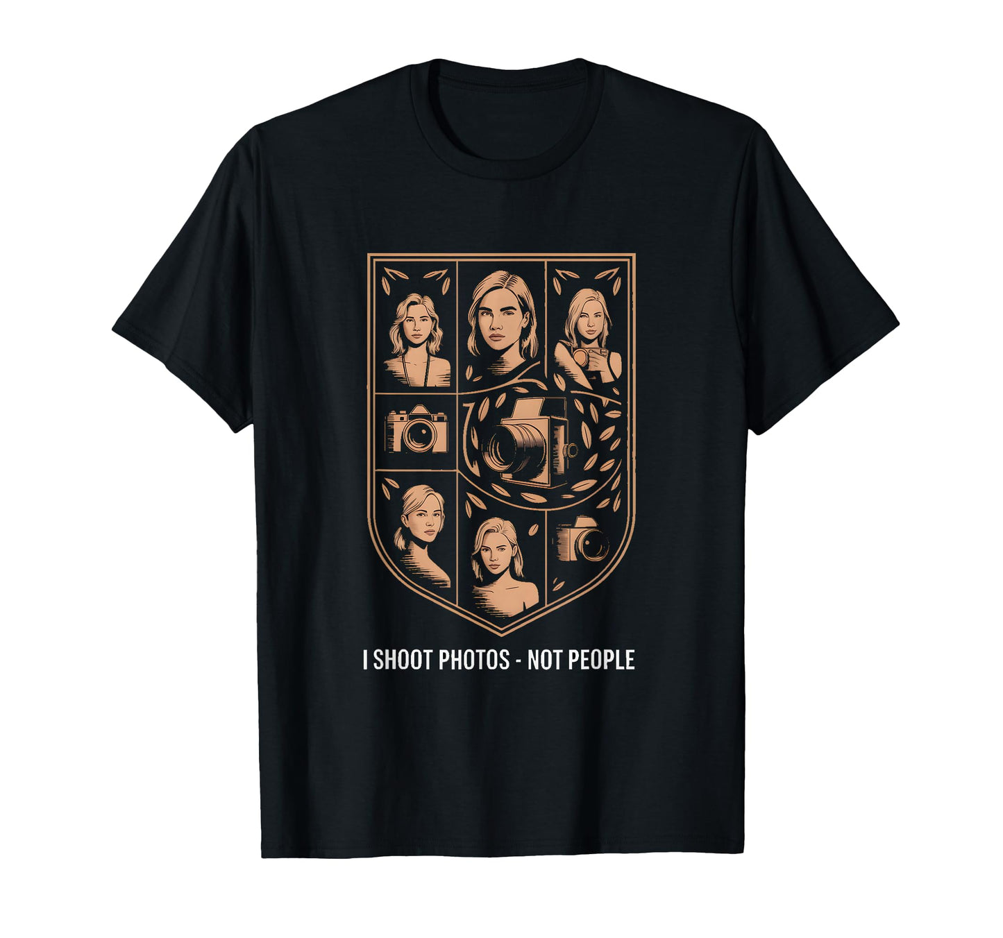 I Shoot Photos Not People Funny T-Shirt - Custom Art Print for Adults - T-Shirt, Sweatshirt, Hoodie