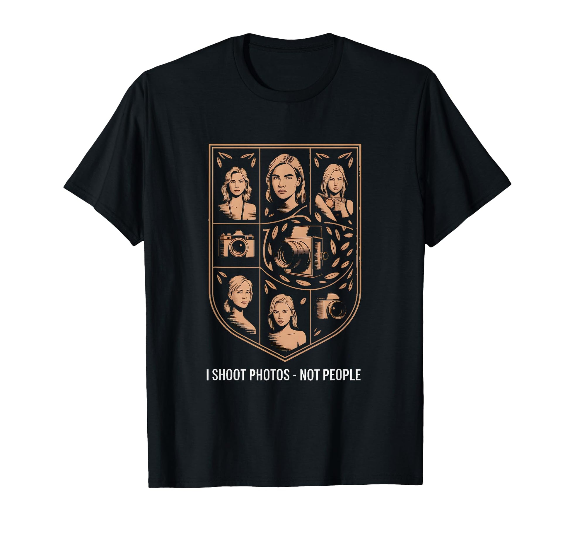 I Shoot Photos Not People Funny T-Shirt - Custom Art Print for Adults - T-Shirt, Sweatshirt, Hoodie